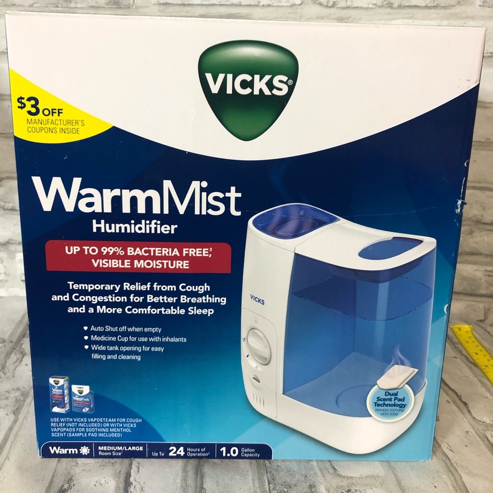 Vick’s warm mist humidifier